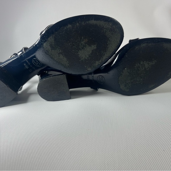 Chanel Vintage T-Strap Sandals; Spring 2008 Collection by Karl Lagerfeld - Picture 8 of 8